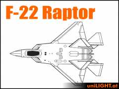 Bundle F-22 Raptor, 1:12, ca.1.6m Länge