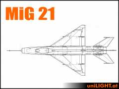 Bundle MiG-21, 1:4, ca. 3.7m Länge