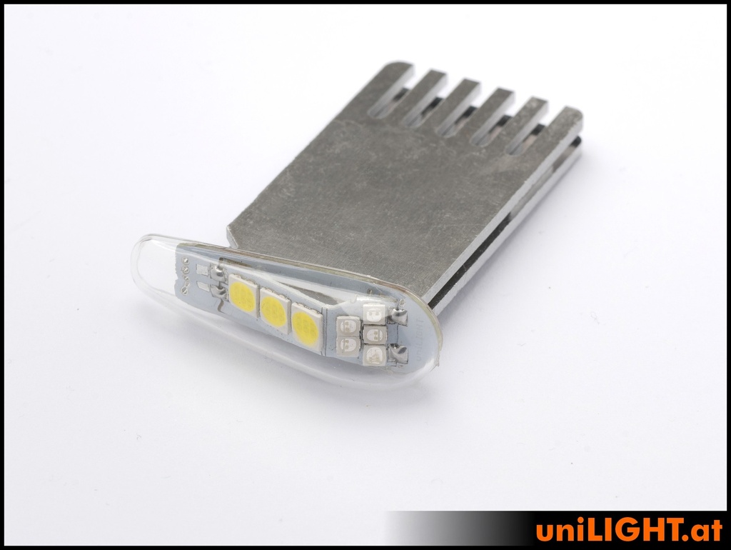 14mm DUAL Navigation + Blitzlicht, 32Wx2, T-Fuse