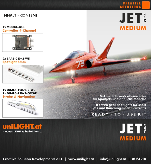 Set für Sport-Jets MEDIUM(1.5m-2.2m) Gen.4