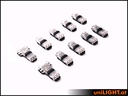 Cable quick-connection clips 8 clips/2 T-connectors