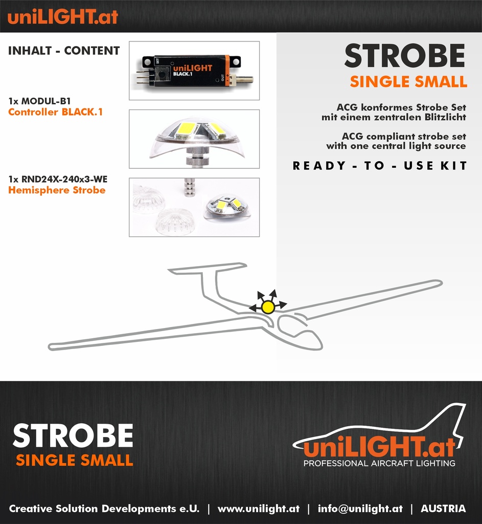 Glider strobe set Small
