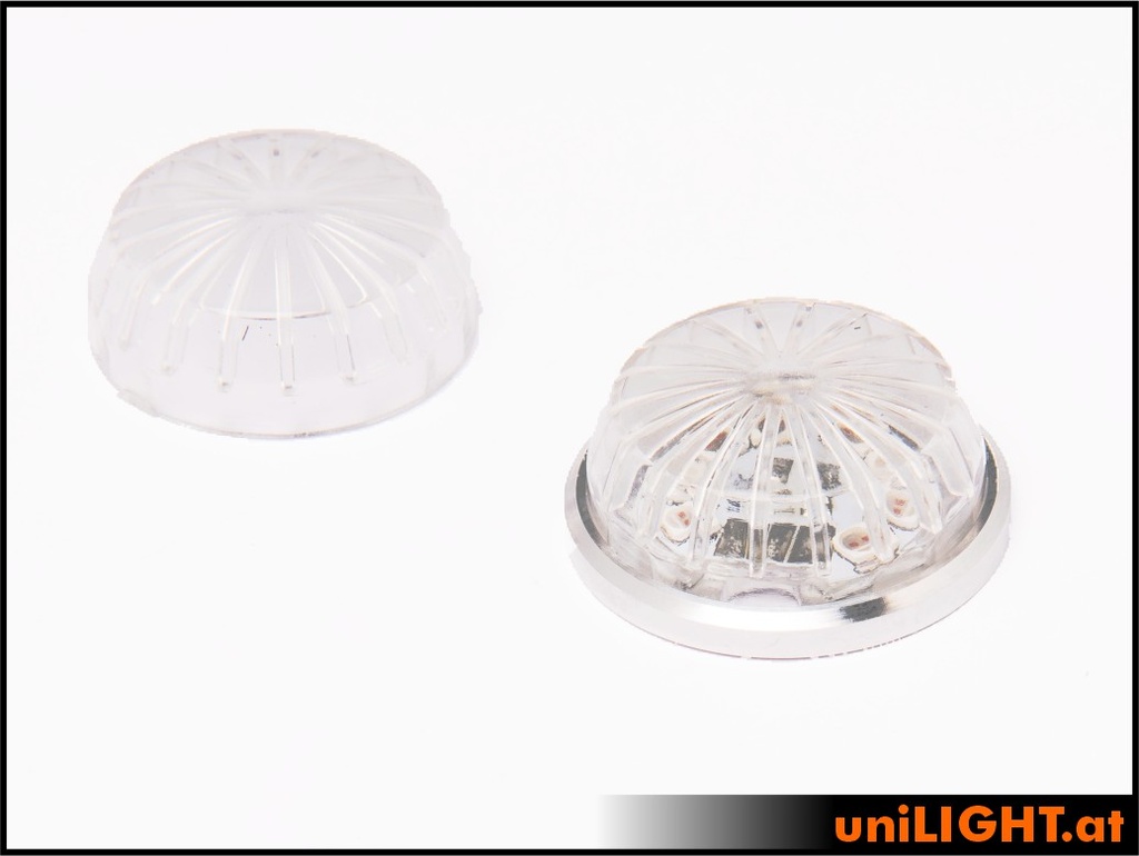 24mm ROUND Navigation light, 3.5Wx2, SHORT