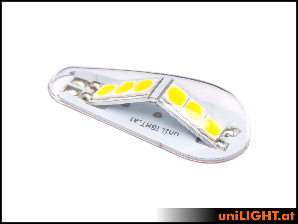 20mm Strobe light, + 180°, 3S/12V, 36Wx3