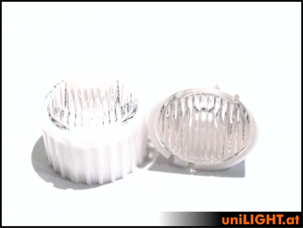 Optik für Emitter, 22mm, Breitstrahler
