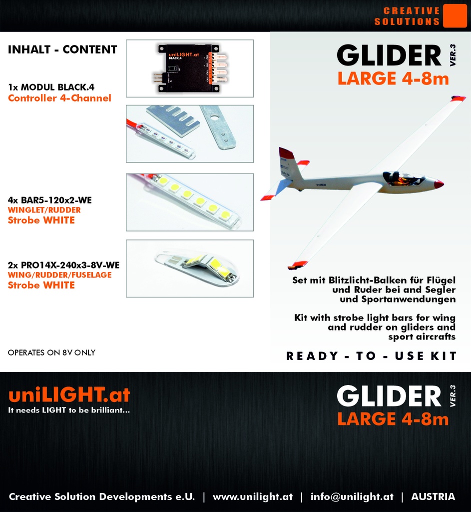 GLIDER-Large lighting set