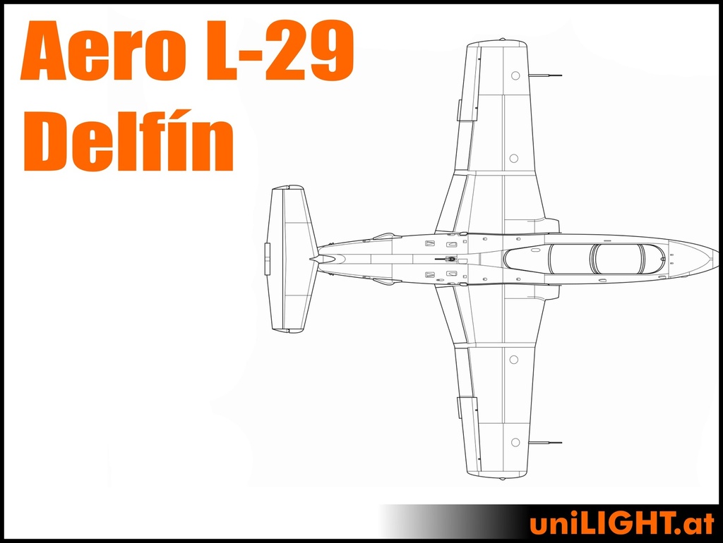 Aero L-29 Delfín (1:4, 2.5m, PRO)