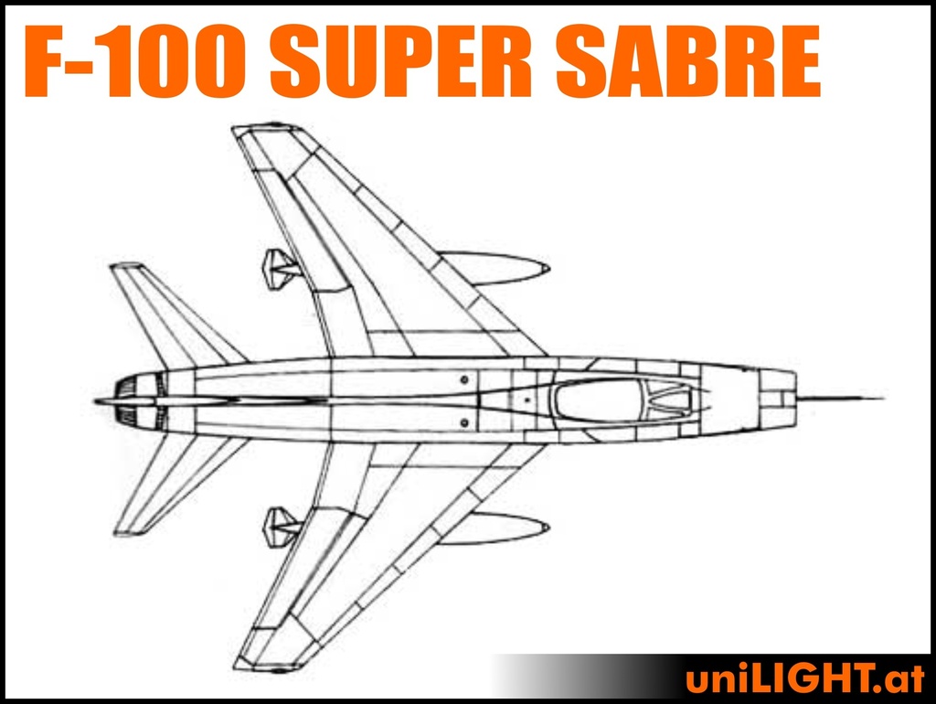 F-100 Super Sabre (1:5, 2.4m, STANDRD)