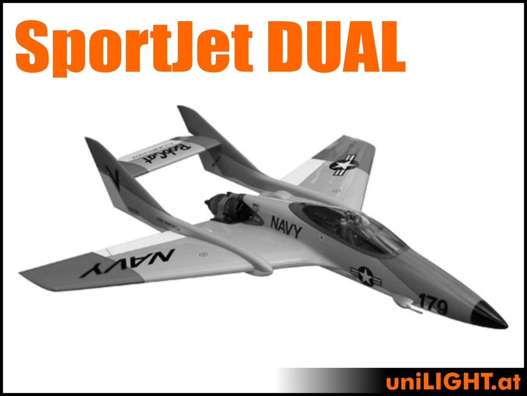 SportJet DUAL Fuselage (1.6m, SPORT, CIVIL/SPORT)
