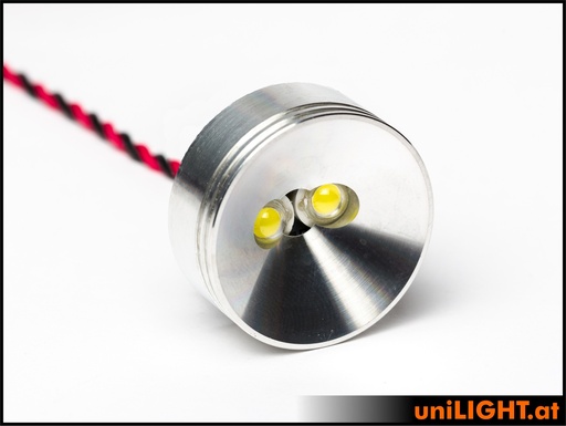 [SPOT30XF-100x2-WE] 30mm Ultra Power Spotlight, 10Wx2, T-FUSE, SHORT