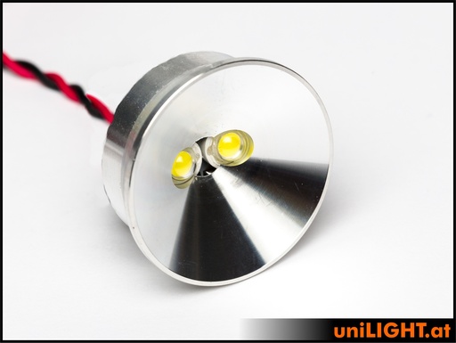 [SPOT35XF-100x2-WE] 35mm Ultra Power Spotlight, 10Wx2, T-FUSE, SHORT
