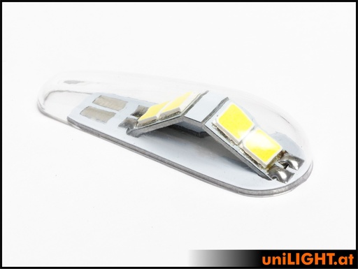 [PRO14X-240x3-12V-WE] 14mm Strobe light, + 180°, 12V/3S, 24Wx3