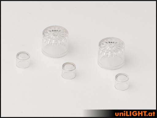 [CAPS-ROUND713] Round light caps for 7mm and 13mm lights
