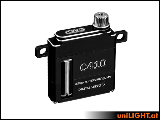 [C410] 6mm Wing Servo C410, HV, ALU, MG