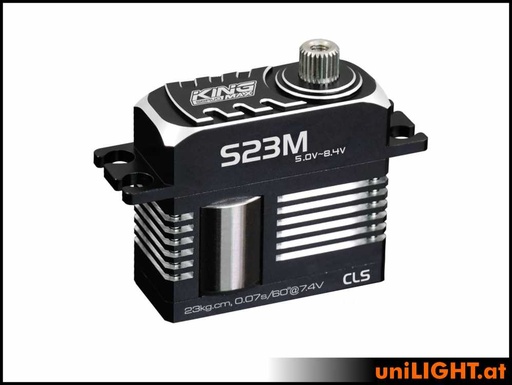 [S23M] 15mm MINI Servo S23M, HV, ALU, MG