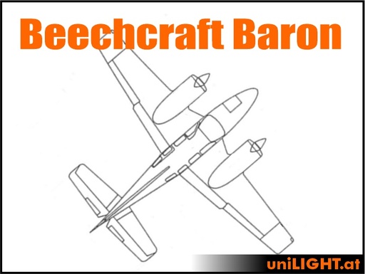 [BND-Baron-6-STA] Beechcraft Baron (1:6, 1.8m, STANDRD)