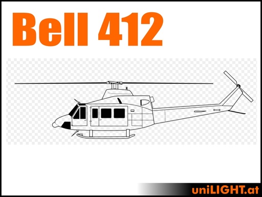 [BND-Bell412-6-BAS] Bell 412 (1:6, 2.4m, BASIC)