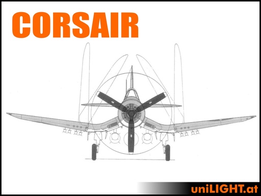 [BND-F4UCorsair-4.5-STA] F4U Corsair (1:4.5, 3m, STANDRD)