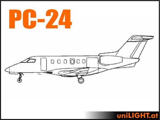 [BND-PC24-3-CIV] Pilatus PC-24 (1:3, 5.7m, CIVIL/SPORT)