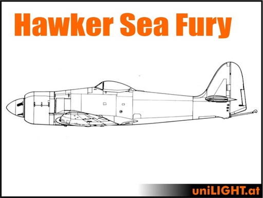 [BND-SeaFury-4.5-ENT] Hawker Sea Fury (1:4.5, 2.6m, ENTRY)