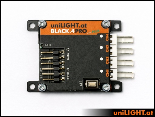 [MODUL-B4PRO] uniLIGHT 4-Kanal, BLACK.4+PRO