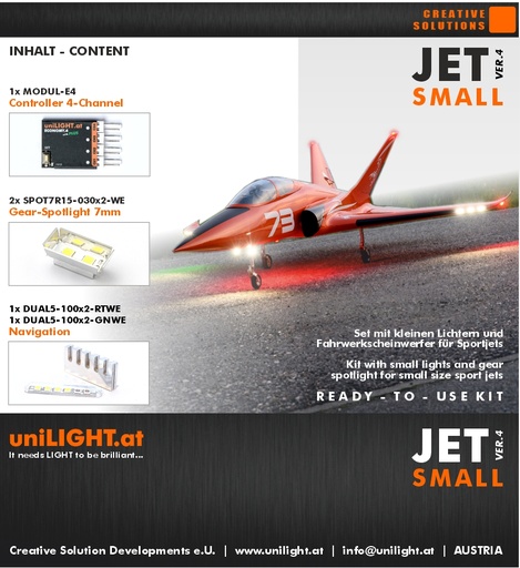 [SET-JET-S4] Set für Sport-Jets SMALL (1m-1.7m) Gen.4