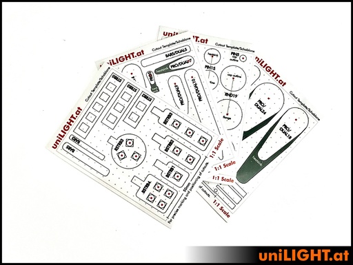[CASE-STENCIL] Self-adhesive cut-out templates for uniLIGHT lights