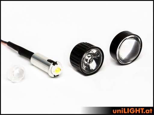 [SPOTE-025x2-WE-SALE] 13mm Universal Alu-Scheinwerfer, 2.5W 