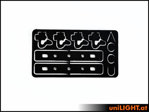 [CASE-MODUL-LIPO] Mounting clip kit for LIPO-800E, 850 and 1600