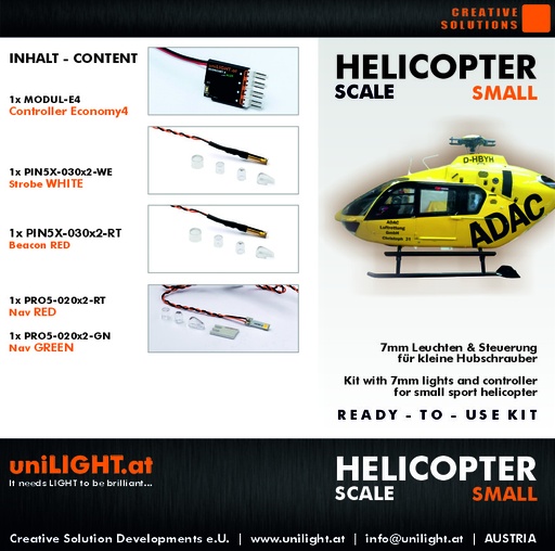 [SET-HELISCALE-S3] HELISCALE-Small Beleuchtungsset