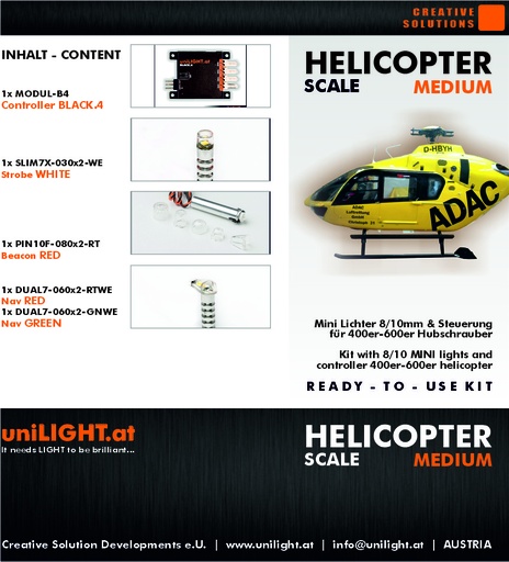 [SET-HELISCALE-M2] HELISCALE-Medium lighting set